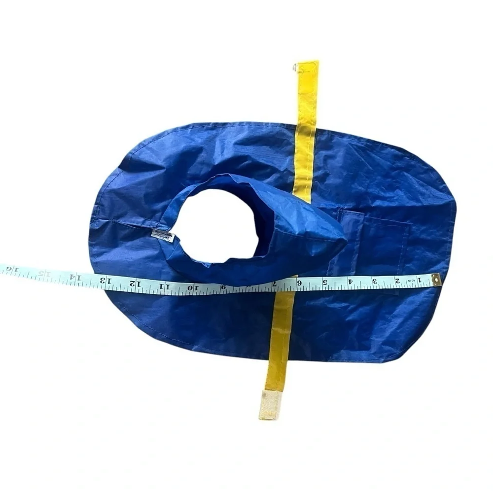 New! Pet Paw Blue and Yellow Pet Hooded Cape Raincoat XS